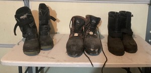 Lot of 3 Pairs of Mens Boots