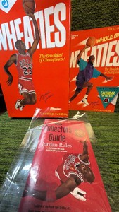 Michael Jordan Fan Lot, Wheaties Box, Calendar, & Collectors Guide- Chicago Bulls GOAT