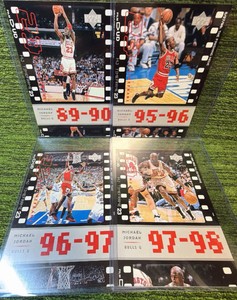 Lot Of 4 Michael Jordan Basketball Cards Upper Deck MJ Timeframe 1998-99 NM Fast