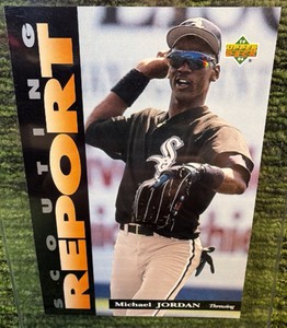1994 Upper Deck Scouting Report JUMBO #SR3 Michael Jordan White Sox Baseball