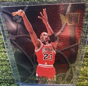Fleer Metal 1996-97 Metallized Michael Jordan #128 Chicago Bulls NBA Rare