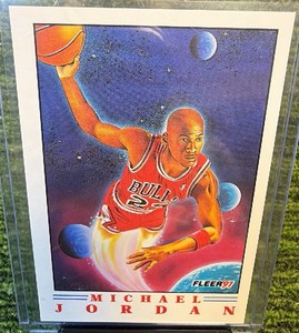 1991 Fleer Basketball Pro Vision Michael Jordan Chicago Bulls Card #2