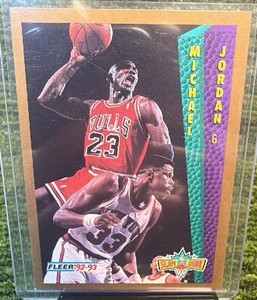Fleer 1992-93 Michael Jordan #273 Slam Dunk Basketball Card Chicago Bulls