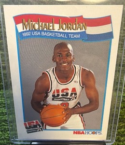 Michael Jordan 1992 USA Basketball Team - NBA Hoops Card #579