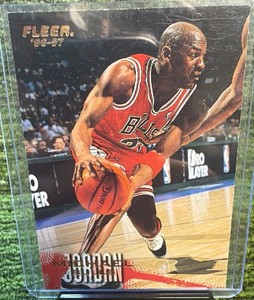 MICHAEL JORDAN 1996-97 Fleer Basketball Card #13 Chicago Bulls HOF