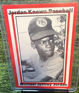 1991 Michael Jordan Knows Baseball Card Aamer Rare
