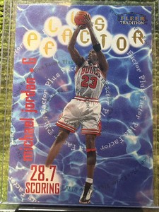 1998-99 Fleer Tradition - Plus Factor Michael Jordan #142