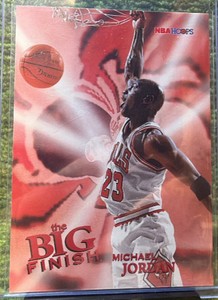 1996-97 NBA HOOPS Michael Jordan The Big Finish #176 Chicago Bulls