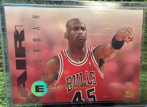 1994-95 Skybox MICHAEL JORDAN Emotion Card #100 Air Jordan Wearing Jersey #45