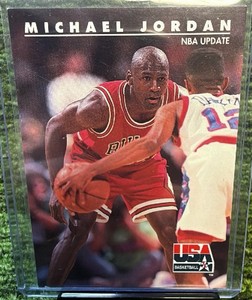 1992 MICHAEL JORDAN NBA UPDATE SKYBOX TEAM USA #37 CHICAGO BULLS