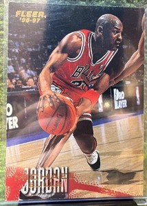 Michael Jordan 1996-97 Fleer #13 HOF Chicago Bulls