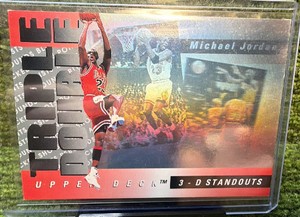 Upper Deck 1992-93 3-D Standouts Michael Jordan Bulls Insert #TD2