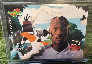 1996-97 Upper Deck Space Jam Sneak Peeks Michael Jordan with The Ducktor #51
