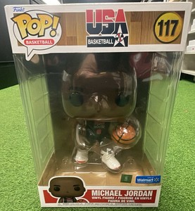 Funko Pop Sports - Michael JordanJUMBO 10 inch USA JERSEY Vinyl Figure #117