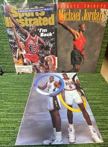 MJ MAGAZINE LOT of 3 , Sports Illustrated,  2 Becketts, w Dream Team -Michael Jordan