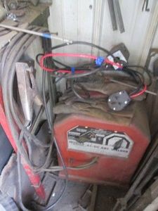 Lincoln Electric ACDC Arc Welder with components shown