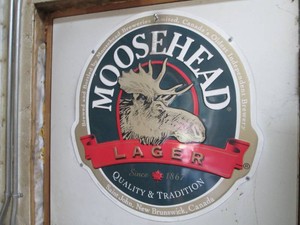 Moosehead Lager tin sign