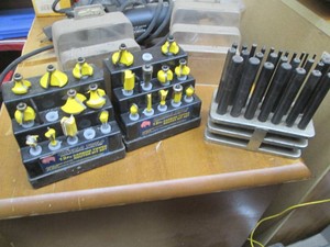 Carbide tipped router bits and taps