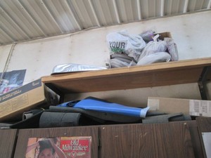 Misc marine carpet, tarp, backer rod, insulated pipe wrap, shop vac hose, drywall supplies and more