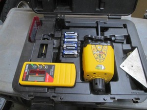 Laser Mark land surveyor style laser level with LED light adjustable tripod
