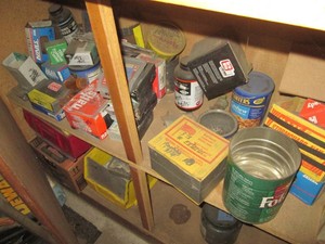 Content of cupboard to Include a wide selection of fasteners and construction hardware