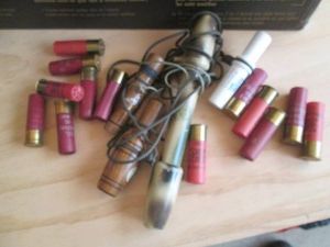 Variety of duck cals and shotgun shells