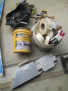 Quick-load drywall taper, drywall tape, trigger clamps grip clamps and more