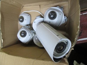 Security cameras and supplies as shown