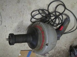 Electric Ridgid drain auger as shown untested