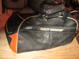 Harley Davidson leather duffle bag
