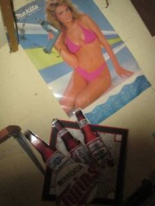 Bud Light MN Twins tin sign