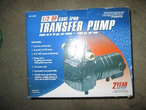 12 hp transfer pump