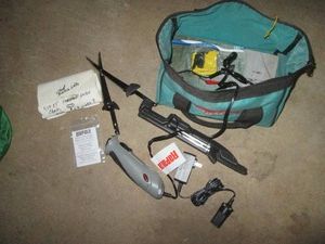 Variety of filet knives including an electric filet knife