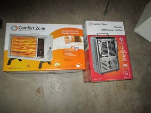 Pair of brand new electric personal space heaters