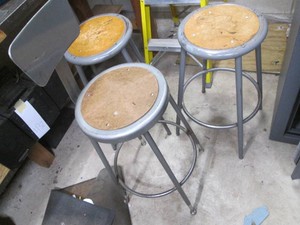 3-metal framed counter Height stools