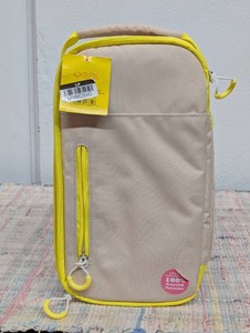 SUN SQUAD 6 CANS4.5QT SOFT SIDED COOLER - BEIGE  YELLOW