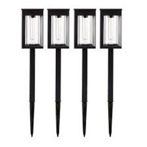 GTX Solar LED Pathway Lights, 4-pack