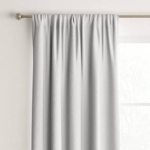 42x84 Room Darkening Heathered Window Curtain Panel White - Room Essentials Noise Reduction, UV Protection, Thermal Insulated