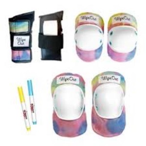 Wipeout Dry Erase Kids Pad Set 3pk - Groovy Cycling Protective Gear for Ages 5