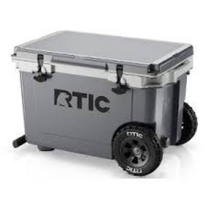 RTIC Outdoors 78 Cans52qt Ultra-Light Wheeled Hard Sided Cooler - Gray Polypropylene Material