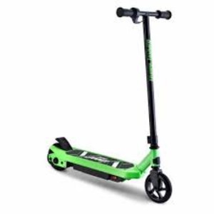 Hyper Jammer Kids Electric Scooter 12 Volt Battery Powered Scooter - Green Steel Frame, 10 MPH