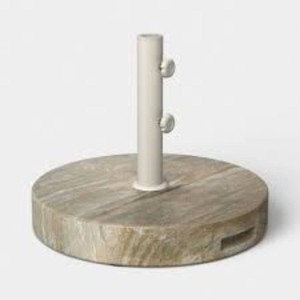 48.5lb Round Outdoor Patio Cantilever Umbrella Base Cream - Threshold