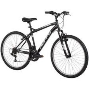 Mens 26 Highland Mountain Bike with All-Terrain Tires, 21-Speed, Black
