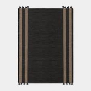 7x10 Pecan Rectangular Woven Outdoor Area Rug Charcoal Gray - Threshold