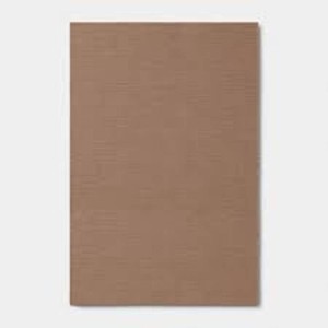 6x9 Micro Dash Rectangular Woven Outdoor Area Rug Tan - Room Essentials