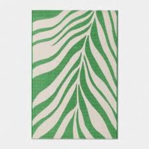 39x53 Leaf Rectangular Woven Outdoor Area Rug Green - Room Essentials