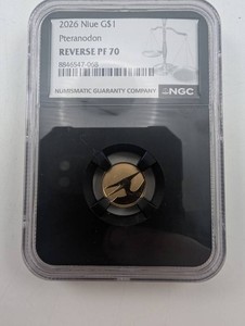 2026 Niue G$1 Pteranodon NGC Reverse PF70 1g 22KT Gold
