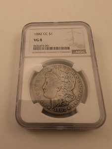 1882-CC Morgan Silver Dollar NGC VG8