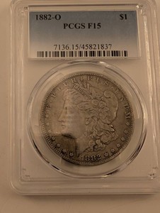 1882-O Morgan Silver Dollar PCGS F15