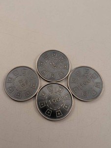 Poker Chip Style .999 Fine Silver Rounds (Lot of 8)